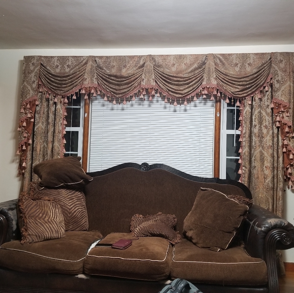 Elegant curtains handmade